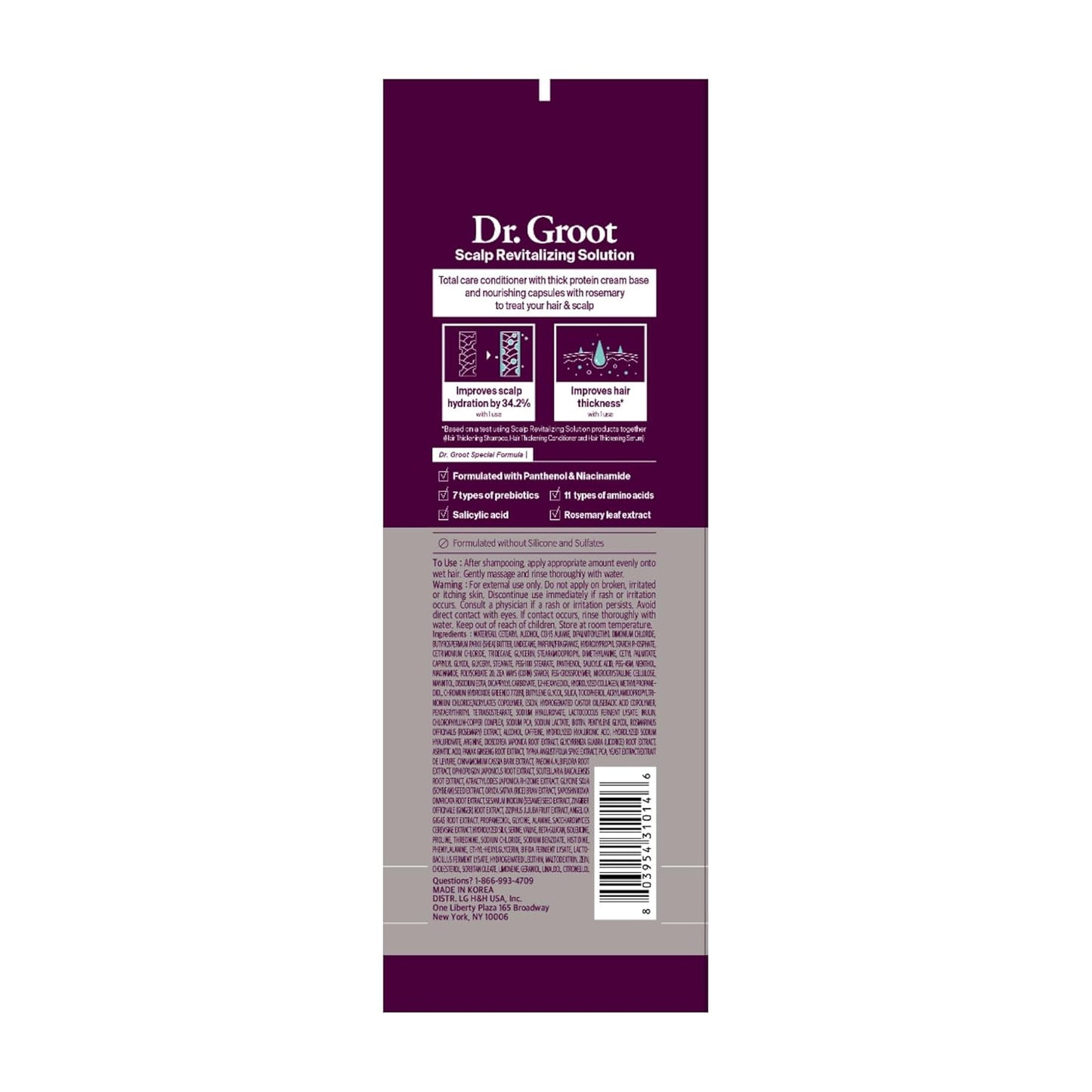 Acondicionador Voluminizador Dr. Groot para la Caída del Cabello