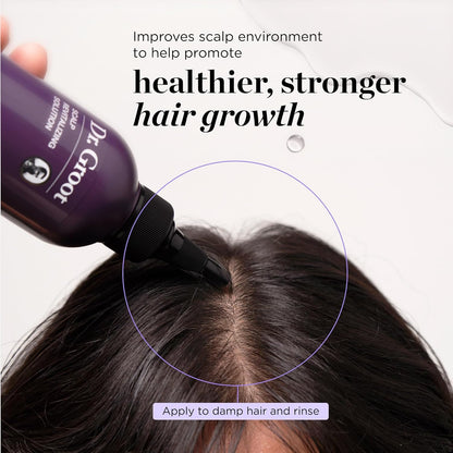 Juego de sérum, champú, acondicionador y tratamiento para el cuero cabelludo Dr. Groot Thickening para la caída del cabello